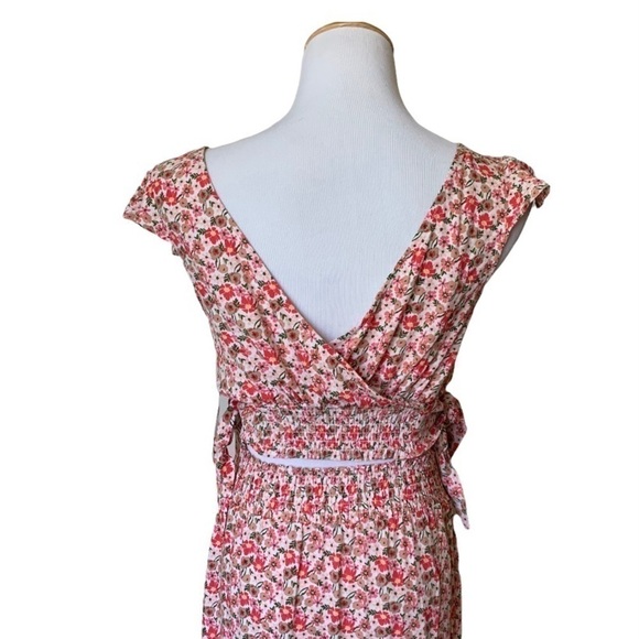 2 PIECE SET ALTR'D STATE Louise Pink Liberty Floral Cropped Top Skirt XS NEW - Picture 4 of 16